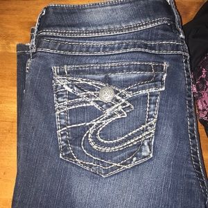 Silver jeans, for outside work